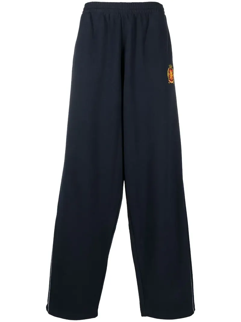 Balenciaga trackpants med vida ben - Blå