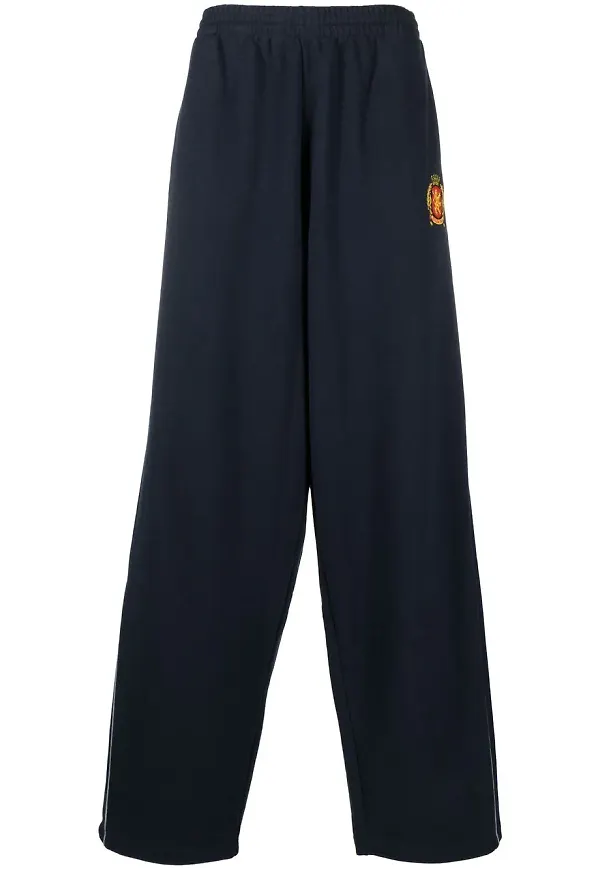 Balenciaga trackpants med vida ben - Blå