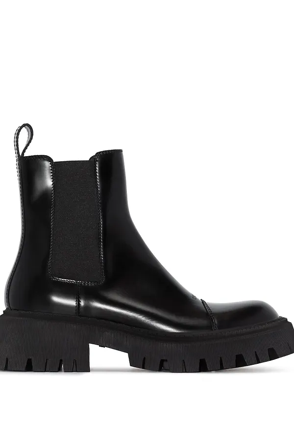 Balenciaga Tractor Chelseaboots - Svart