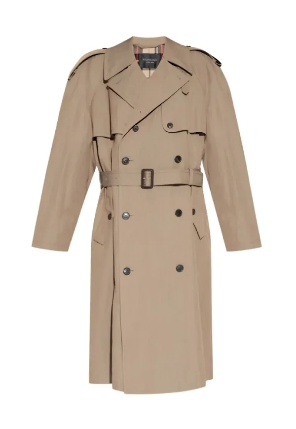 Balenciaga Trench Coats Beige, Dam