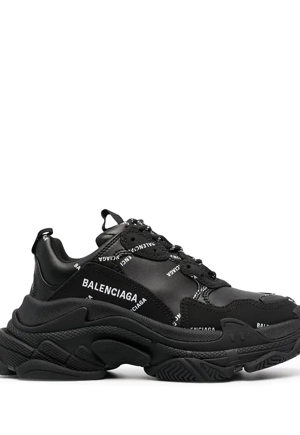 Balenciaga Triple S låga sneakers - Svart