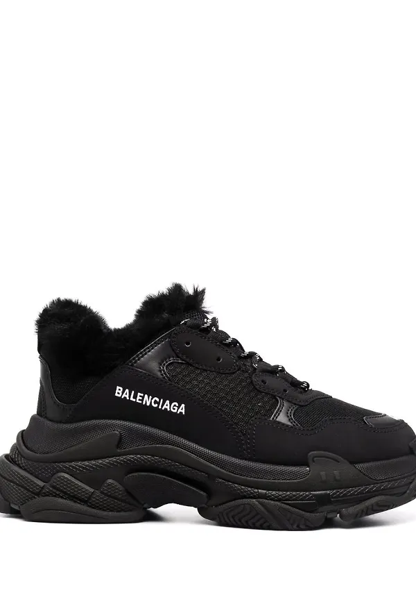 Balenciaga Triple S låga sneakers - Svart