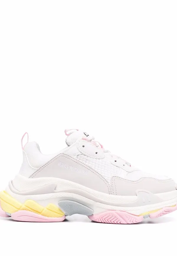 Balenciaga Triple S träningsskor - Vit
