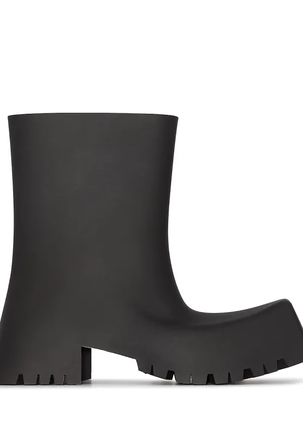 Balenciaga Trooper gummistövlar med blockklack - Svart