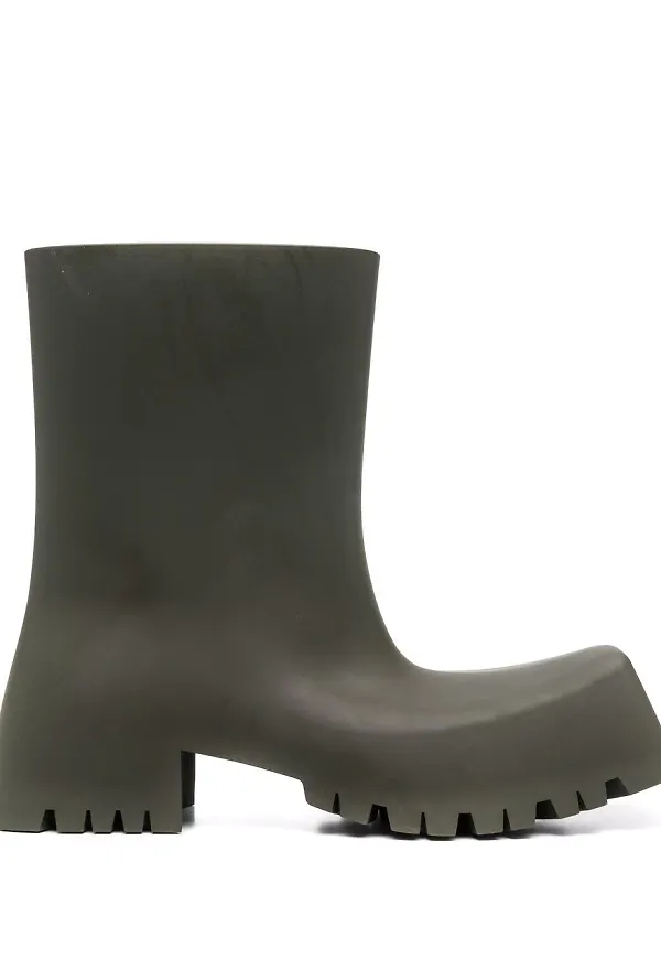 Balenciaga Trooper låga gummistövlar - Grön