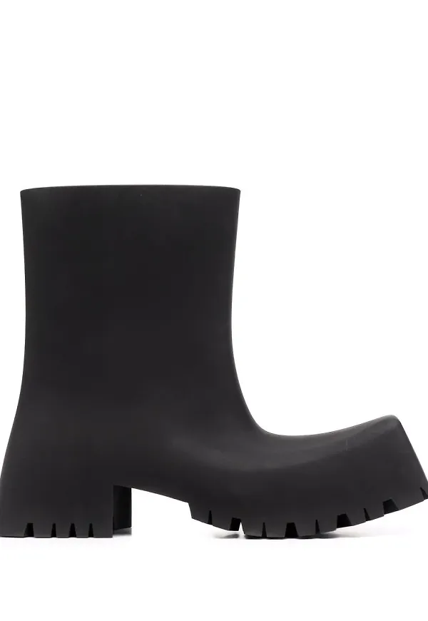 Balenciaga Trooper låga gummistövlar - Svart