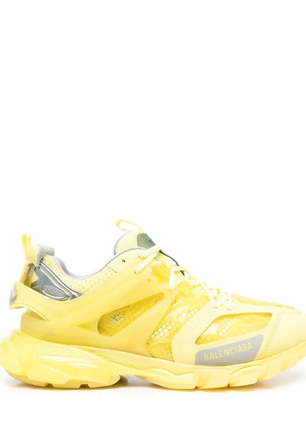 Balenciaga träningsskor med träningspanel - Gul