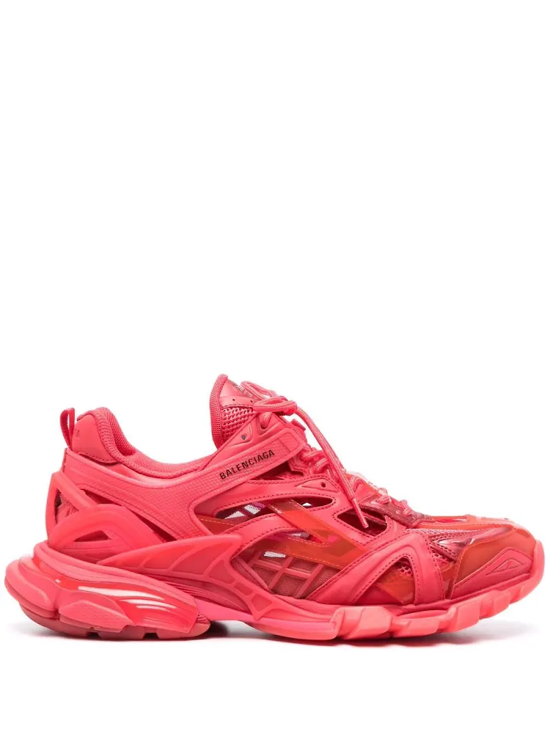 Balenciaga träningssneakers med två lager - Röd