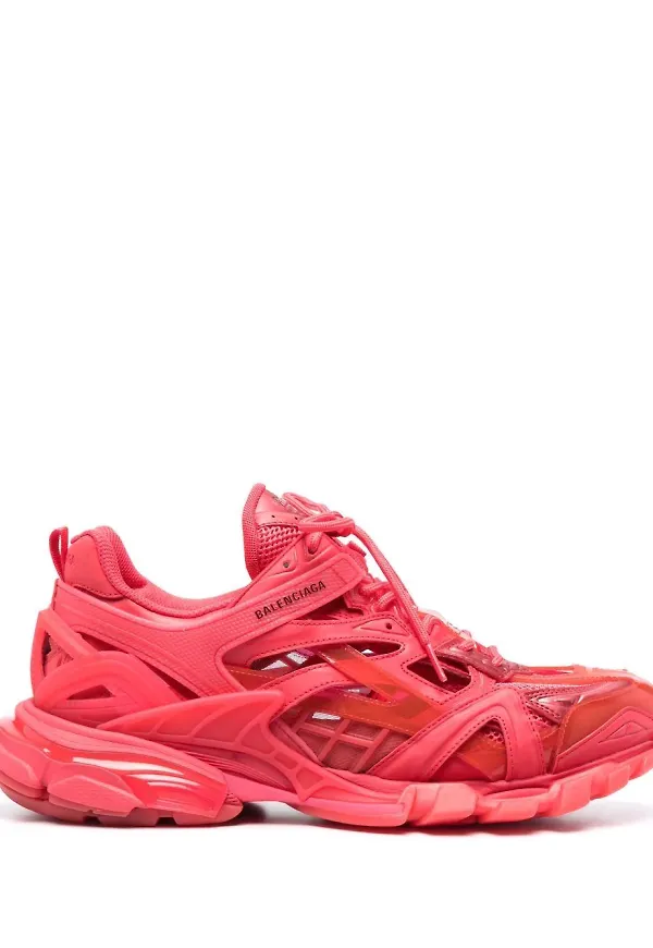 Balenciaga träningssneakers med två lager - Röd
