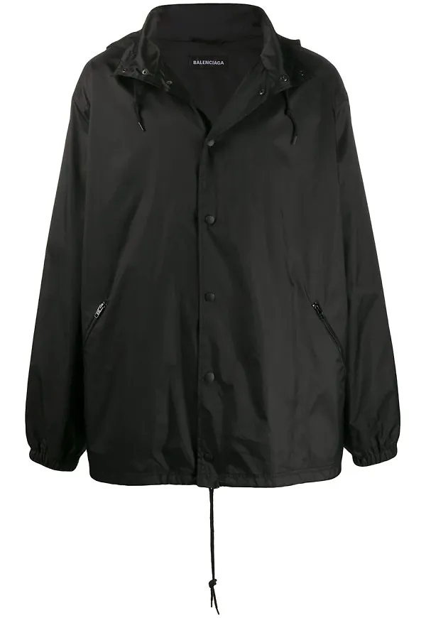Balenciaga tunn regnjacka - Svart