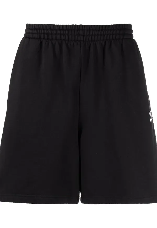 Balenciaga utsvängda träningsshorts - Svart