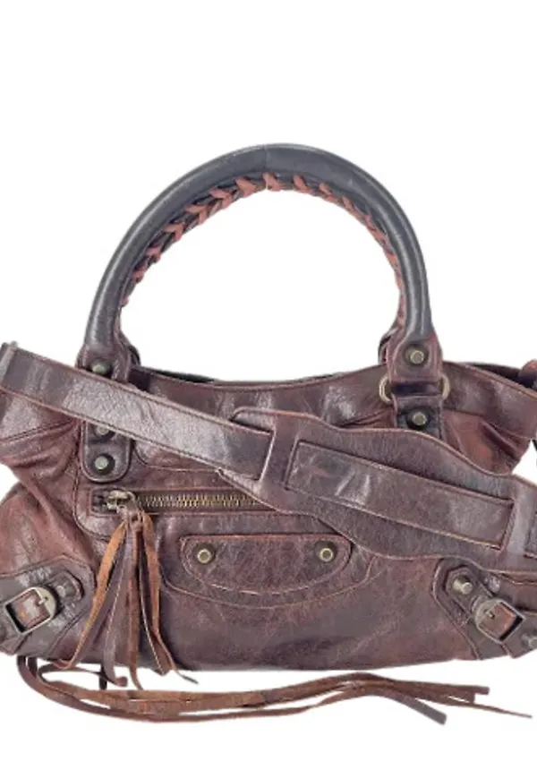 Balenciaga Vintage - Vintage Väskor - Brun - Dam - Storlek: ONE Size