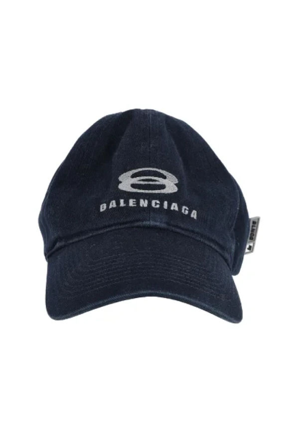 Balenciaga Vintage Förägda bomullshattar Blå, Dam