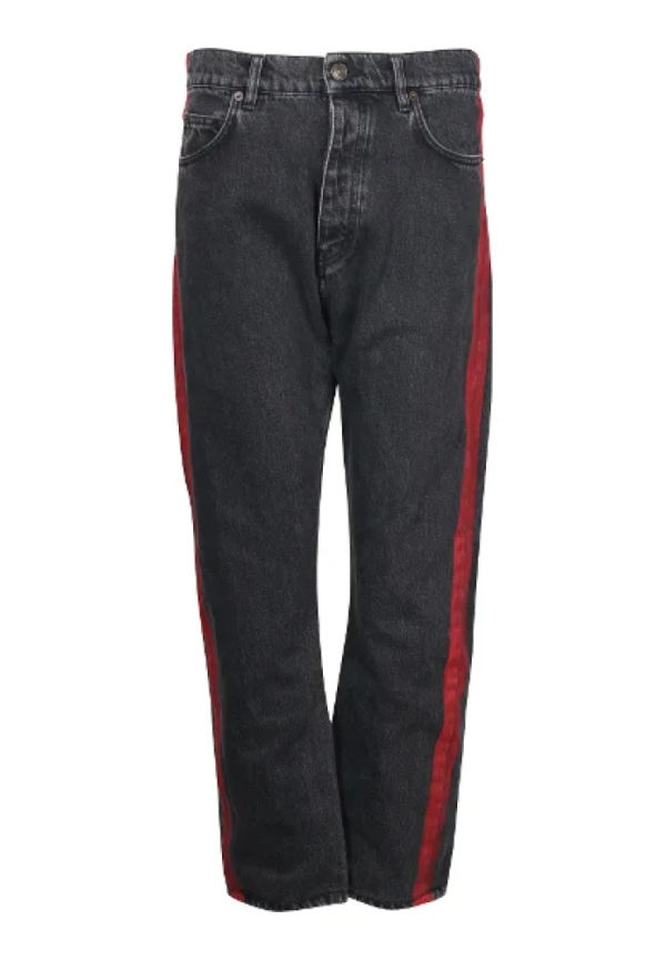 Balenciaga Vintage Förägda bomullsjeans Svart, Dam