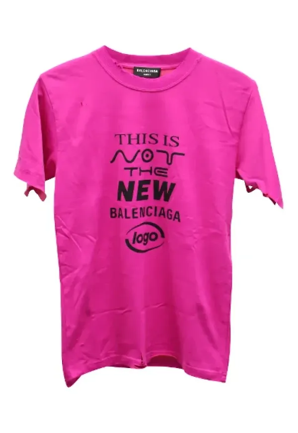 Balenciaga Vintage Förägda bomullstoppar Rosa, Dam