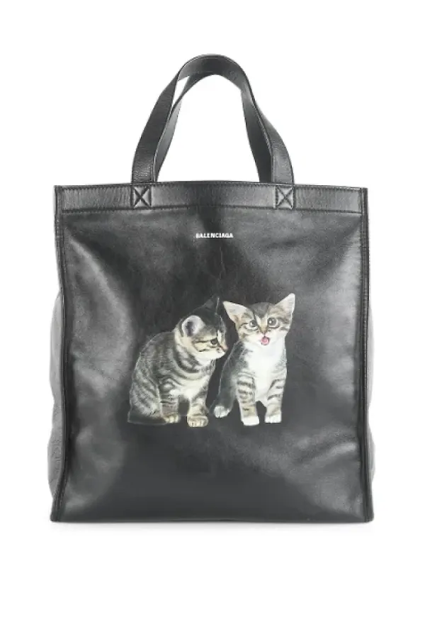 Balenciaga Vintage Förägda läder totes Svart, Dam