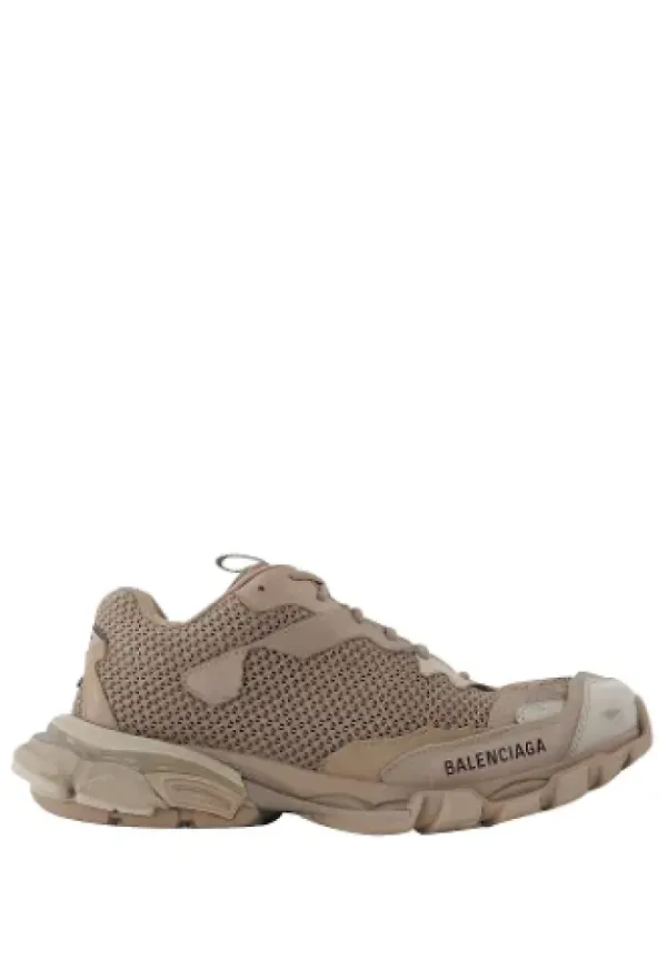 Balenciaga Vintage Förägda tyg sneakers Beige, Dam