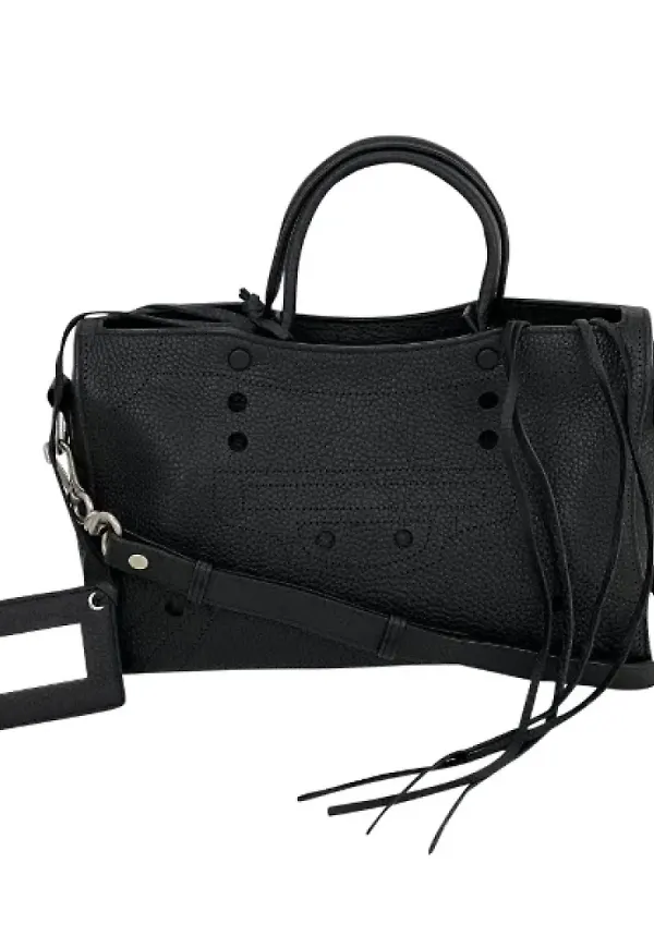 Balenciaga Vintage Förägt läder Balenciaga-väskor Svart, Dam