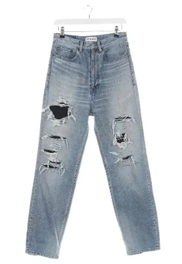 Balenciaga Vintage Pre-owned Bomull-jeans Blå, Dam