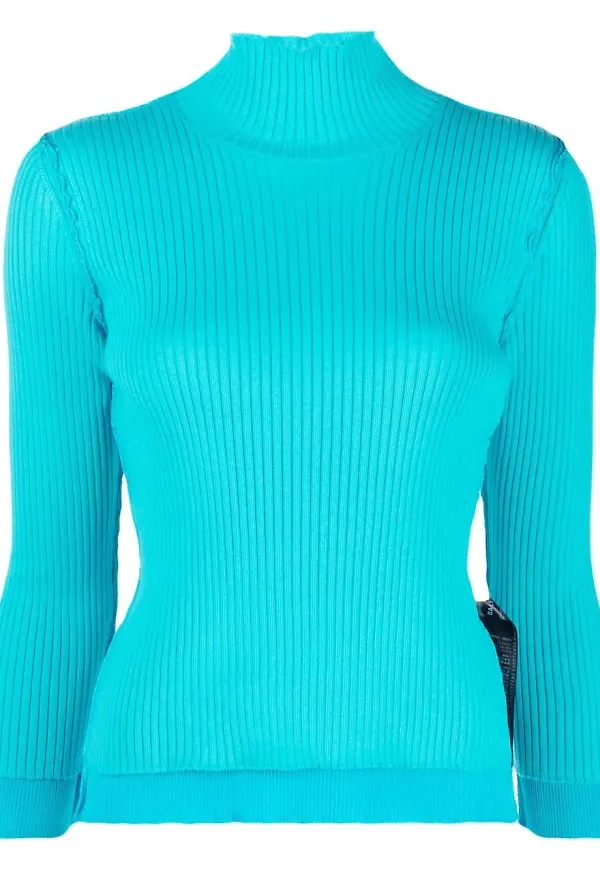 Balenciaga vändbar figursydd tröja - Blå