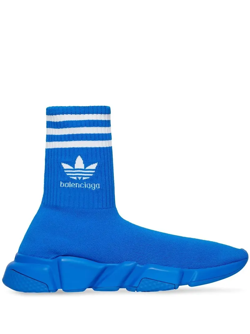 Balenciaga x adidas Speed höga sneakers - Blå