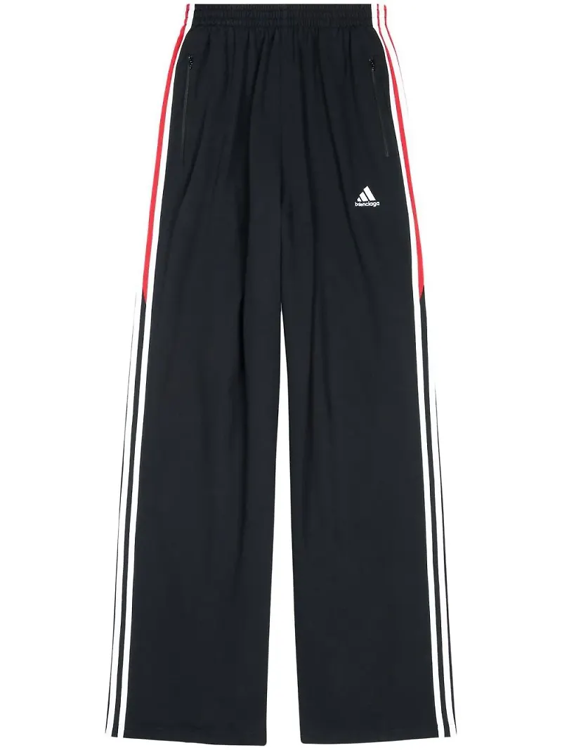 Balenciaga x adidas sweatpants med vida ben - Svart