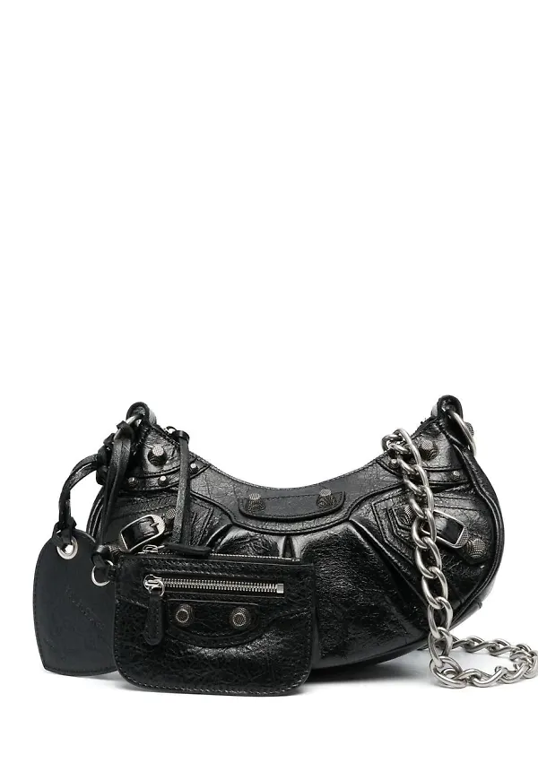 Balenciaga XS Le Cagole axelväska - Svart