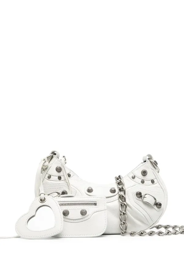 Balenciaga XS Le Cagole axelväska - Vit