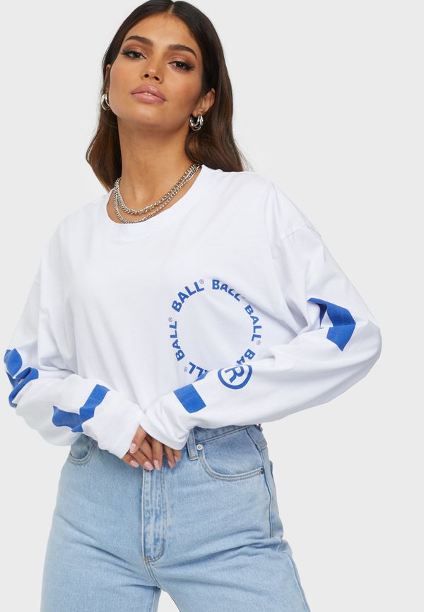 BALL - Långärmade toppar - White - Ball Ls Tee - Toppar - Women's tops