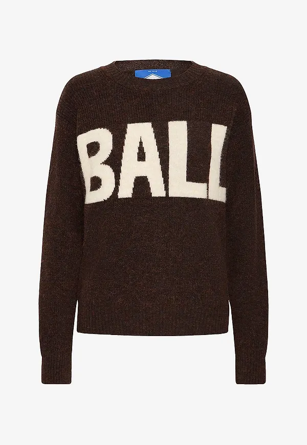 BALL - Tröja baStacy Rib Logo - Brun
