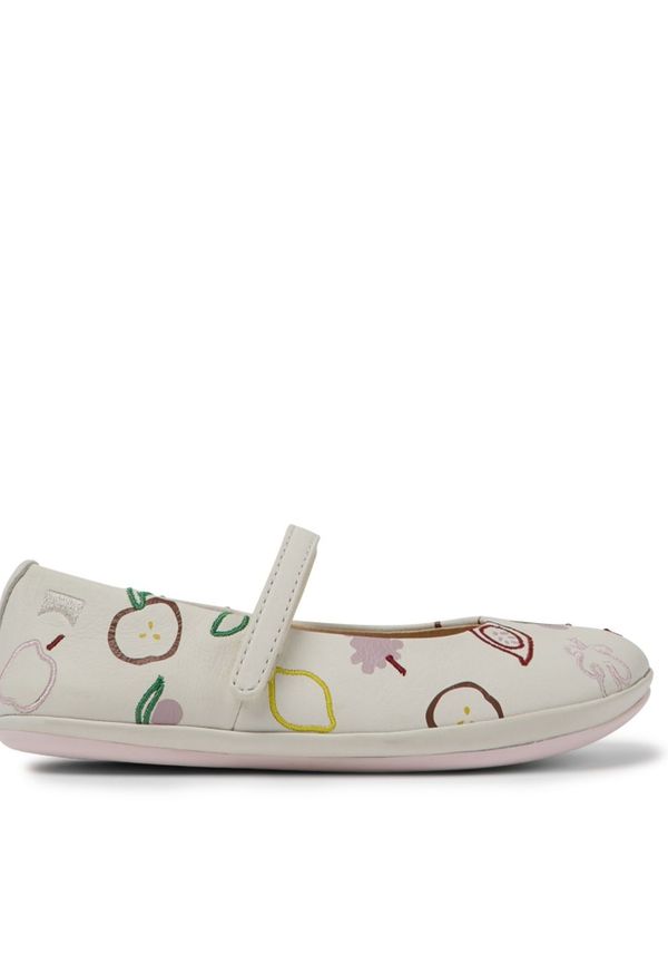 Ballerinas Unisex Camper Twins, Ballerinaskor i storlek 32 och färg Vit