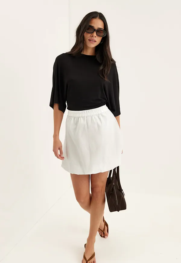 Balloon Short Cotton Skirt