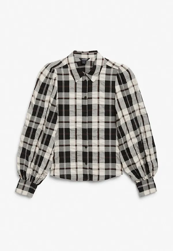 Balloon sleeve shirt - Black