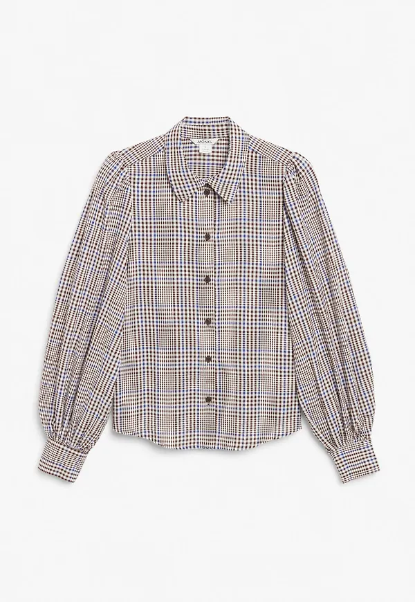 Balloon sleeve shirt - Blue