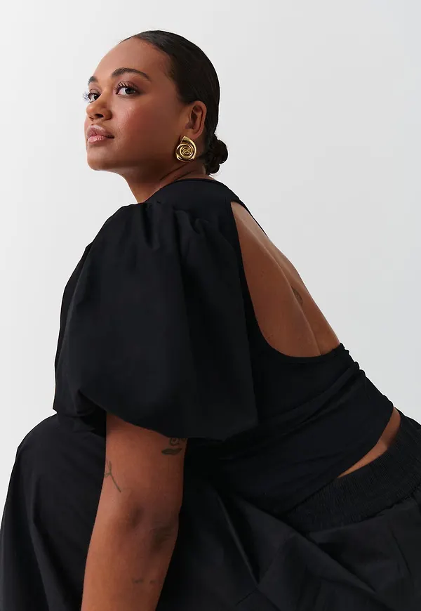 Balloon sleeve top