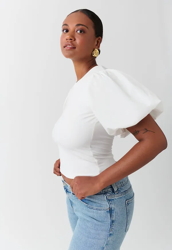 Balloon sleeve top