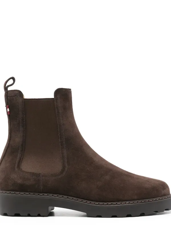 Bally Chelsea-boots i mocka - Brun