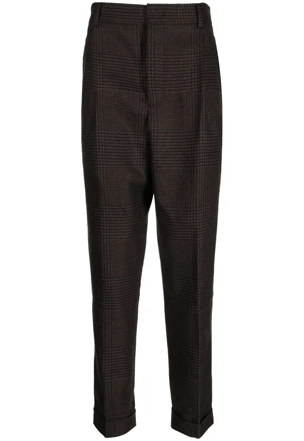 Bally rutiga slacks - Brun