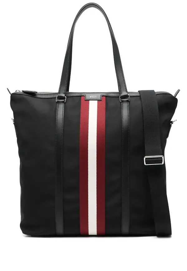 Bally totebag med randdetalj - Svart
