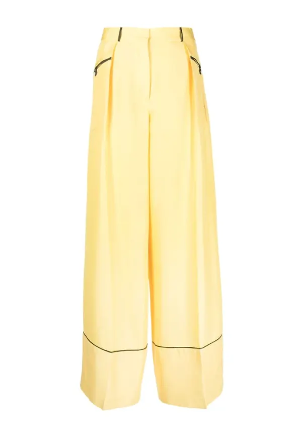 Bally Wide Trousers Gul, Dam