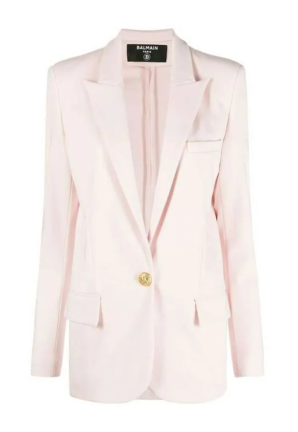 Balmain - Blazer - Rosa - Dam - Storlek: S,Xs