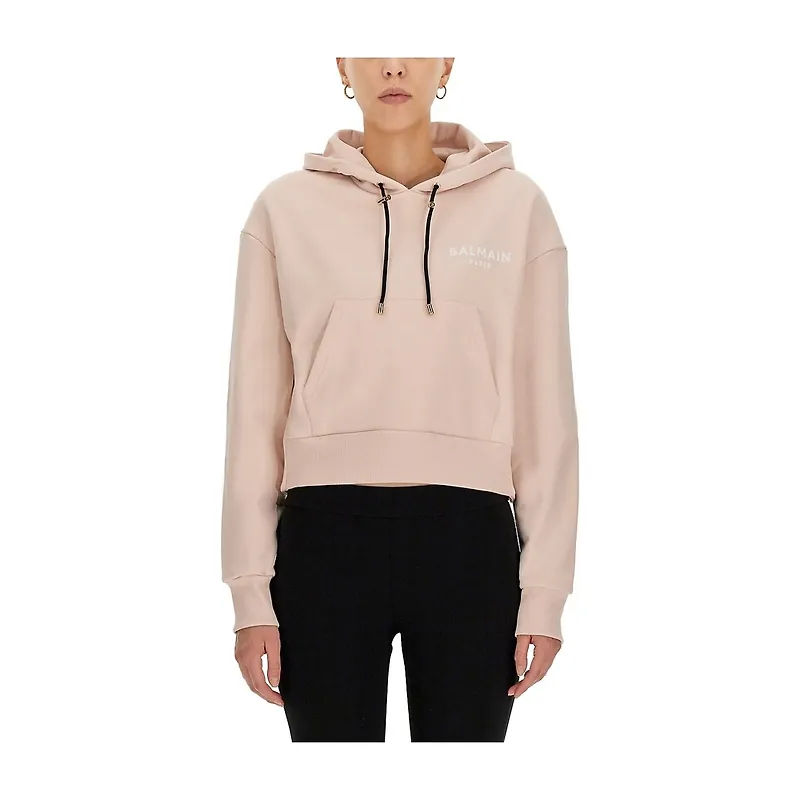 Balmain - Hoodies - Beige - Dam - Storlek: Xs,S,M