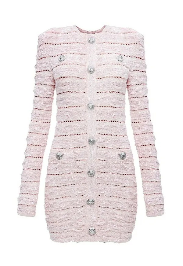 Balmain - Klänningar - Rosa - Dam - Storlek: M,S,Xs,2Xs
