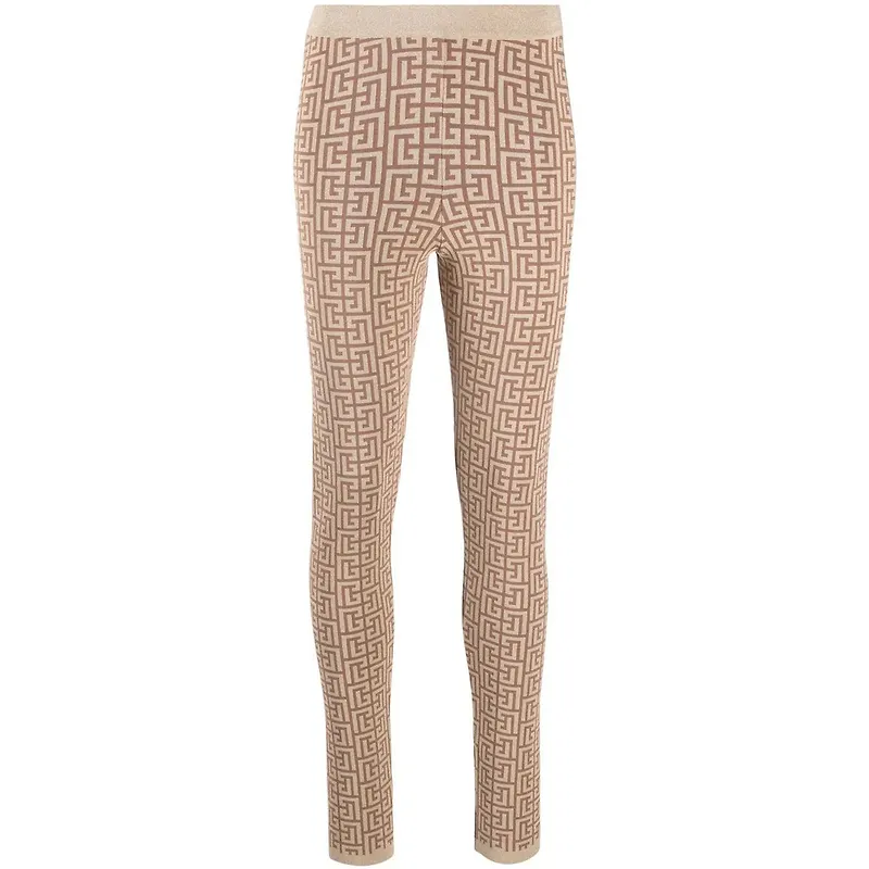 Balmain - Leggings - Beige - Dam - Storlek: M