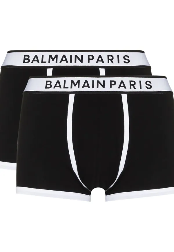 Balmain 2-pack boxershorts - Svart