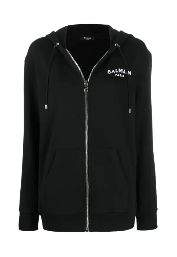 Balmain, Sweatshirts & Hoodies, Dam, S, Zip-throughs