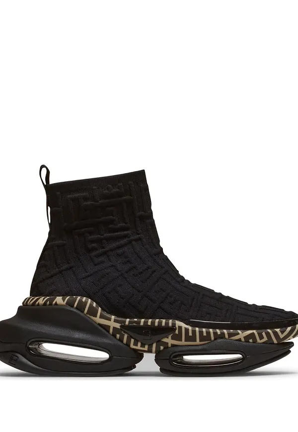 Balmain B-Bold höga sneakers - Svart