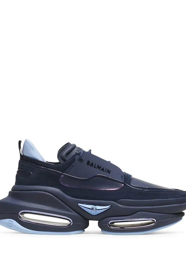 Balmain B-Bold låga sneakers - Blå