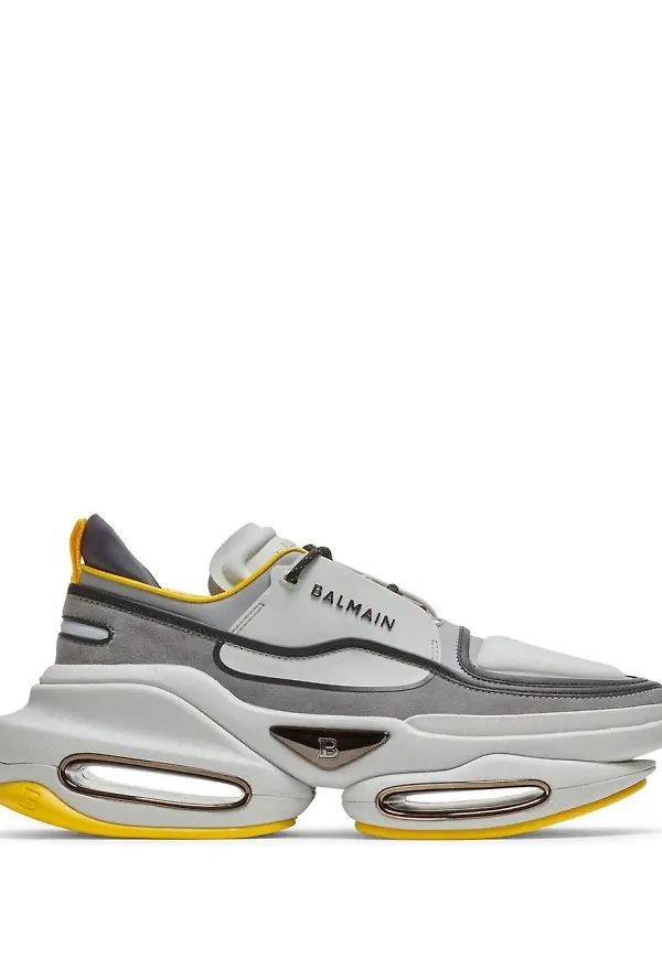 Balmain B-Bold låga sneakers - Grå
