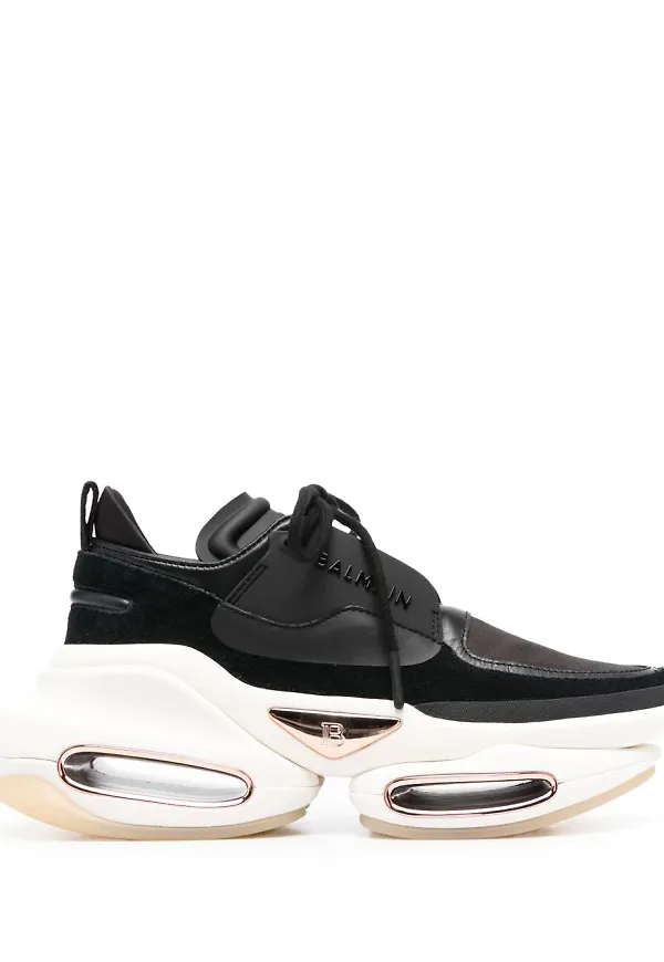 Balmain B-Bold låga sneakers - Svart